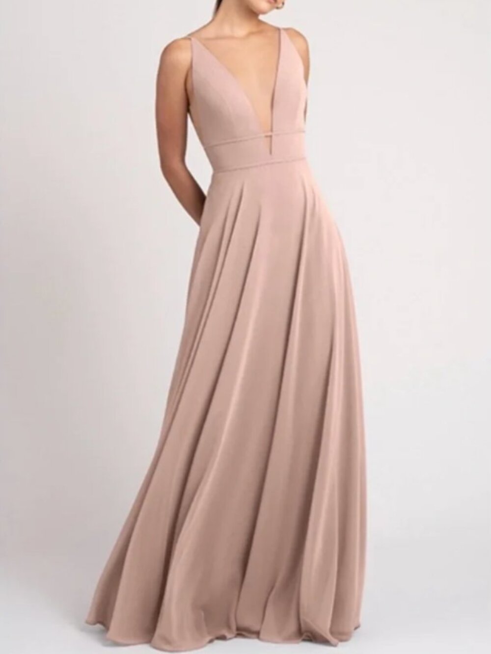Jenny Yoo Hollis Whipped Apricot Bridesmaid Dress